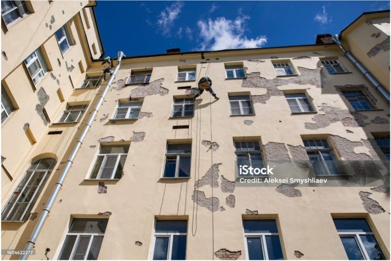 Homlokzatjavítás, veszélytelenítés